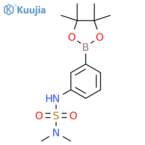 Dimethyl({[3-(tetramethyl-1,3,2-dioxaborolan-2-yl)phenyl]sulfamoyl})amine structure