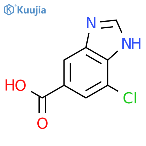 7-chloro-1H-Benzimidazole-5-carboxylic acid structure