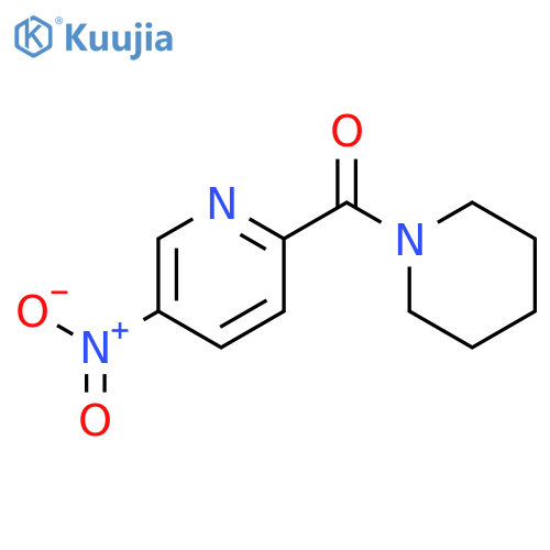 5-Nitro-2-(piperidin-1-yl)carbonylpyridine structure