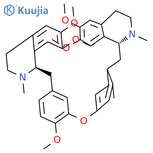 6,7,6',12'-tetramethoxy-2,2'-dimethyl-(1'alphaH)-oxyacanthane structure
