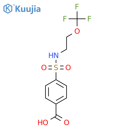 4-Carboxy-N-[2-(trifluoromethoxy)ethyl]benzenesulfonamide structure