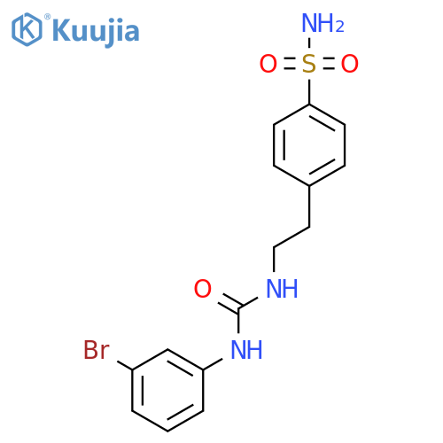 1-(3-Bromophenyl)-3-[2-(4-sulfamoylphenyl)ethyl]urea structure