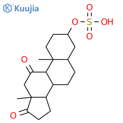 3-Hydroxyandrostane-11,17-dione; (3α,5β)-form, 3-Sulfate structure