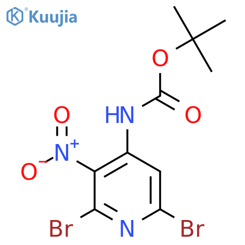 Tert-Butyl (2,6-dibromo-3-nitropyridin-4-yl)carbamate structure