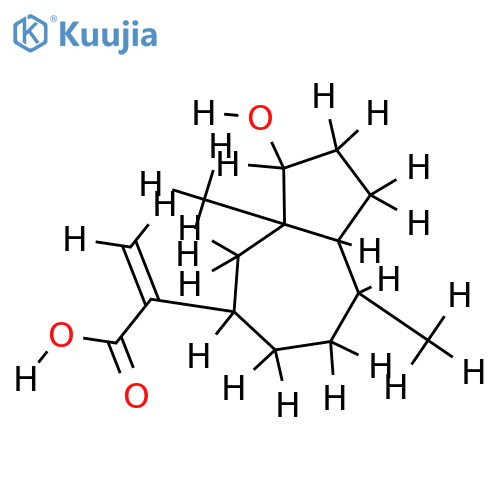 4beta-4-Hydroxy-11(13)-pseudoguaien-12-oic acid structure
