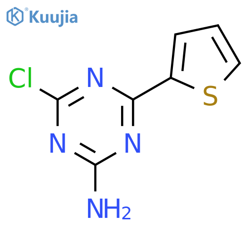 2-Amino-4-chloro-6-(2-thienyl)-1,3,5-triazine structure
