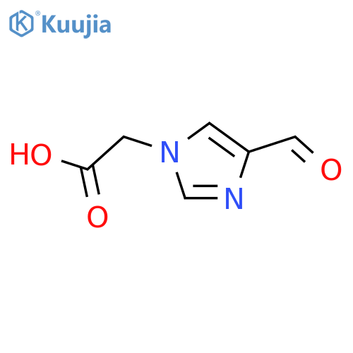 2-(4-Formyl-1H-imidazol-1-yl)acetic acid structure