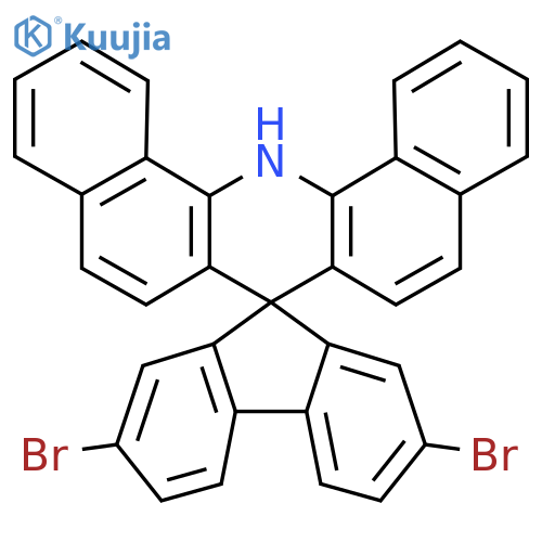 2',7'-Dibromo-14H-spiro[dibenzo[c,h]acridine-7,9'-fluorene] structure