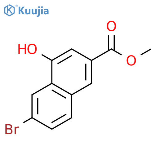 6-Bromo-4-hydroxy-naphthalene-2-carboxylic acid methyl ester structure