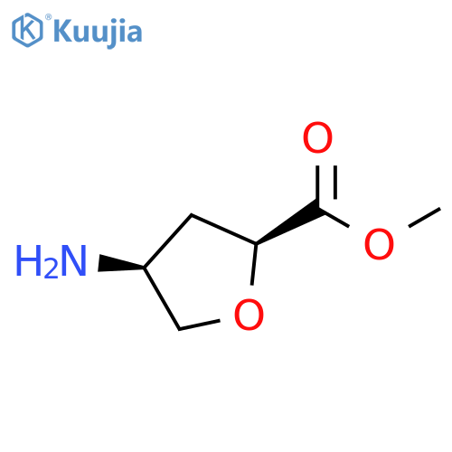(2S,4S)-METHYL 4-AMINOTETRAHYDROFURAN-2-CARBOXYLATE structure