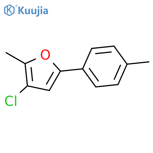 Furan, 3-chloro-2-methyl-5-(4-methylphenyl)- structure