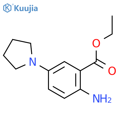 Ethyl 2-amino-5-(pyrrolidin-1-yl)benzoate structure