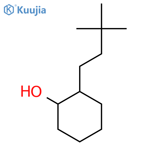 2-(3,3-Dimethylbutyl)cyclohexan-1-ol structure