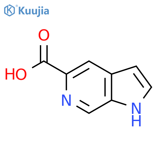 1H-Pyrrolo[2,3-c]pyridine-5-carboxylic acid structure