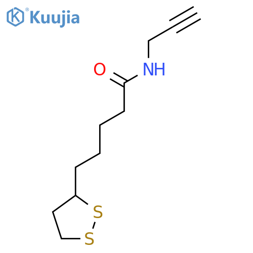 1,2-Dithiolane-3-pentanamide, N-2-propyn-1-yl- structure
