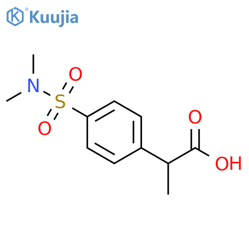 2-4-(dimethylsulfamoyl)phenylpropanoic acid structure