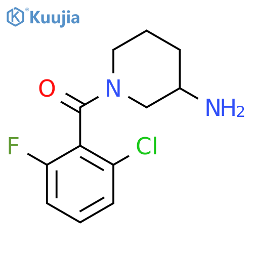 (3-Aminopiperidin-1-yl)(2-chloro-6-fluorophenyl)methanone structure