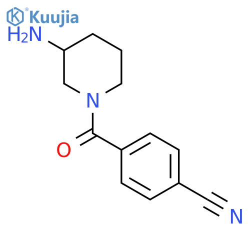4-(3-Aminopiperidine-1-carbonyl)benzonitrile structure