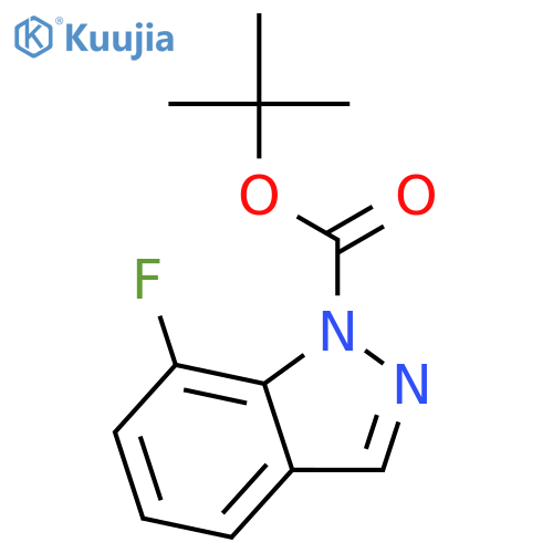 1-Boc-7-fluoro-1H-indazole structure