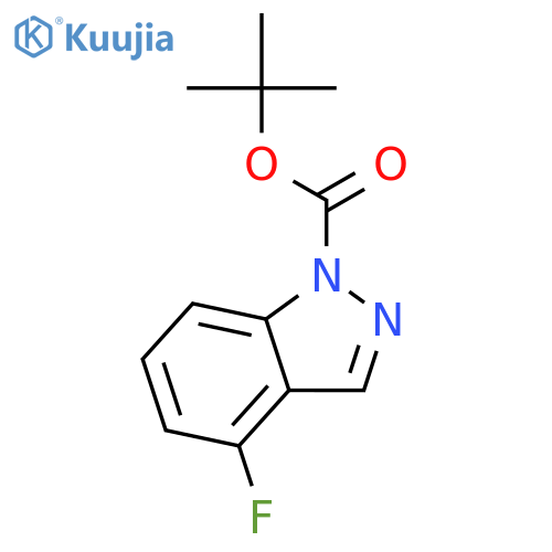 1-Boc-4-fluoro-1H-indazole structure