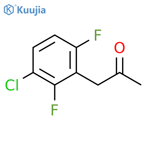 1-(3-chloro-2,6-difluorophenyl)propan-2-one structure
