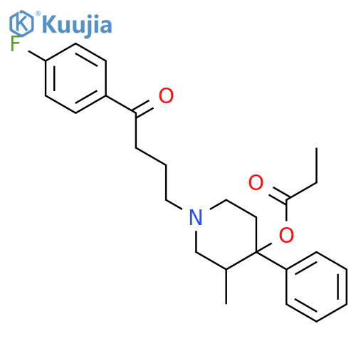 1-Butanone,1-(4-fluorophenyl)-4-[3-methyl-4-(1-oxopropoxy)-4-phenyl-1-piperidinyl]-,(3S-cis)- (9CI) structure