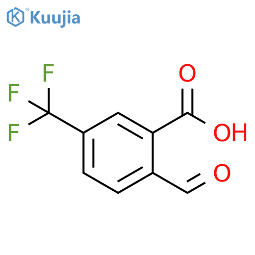 Benzoic acid, 2-formyl-5-(trifluoromethyl)- structure