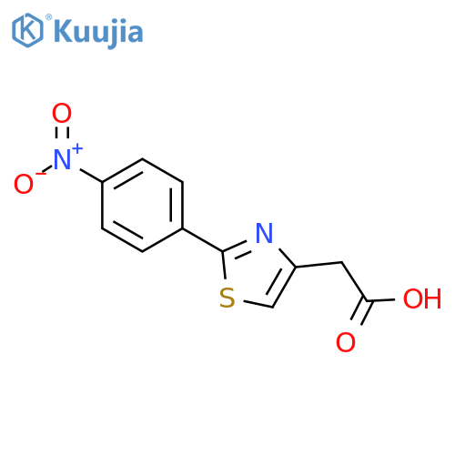 2-[2-(4-nitrophenyl)-1,3-thiazol-4-yl]acetic acid structure