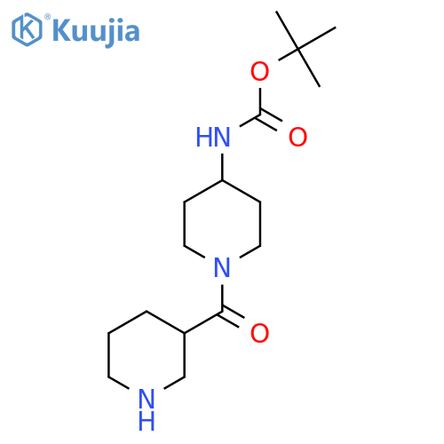 tert-butyl N-1-(piperidine-3-carbonyl)piperidin-4-ylcarbamate structure