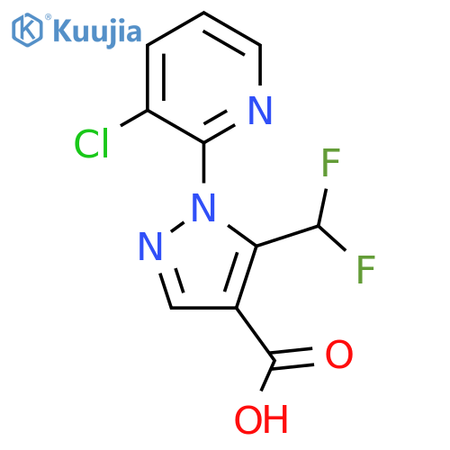 1-(3-Chloro-pyridin-2-yl)-5-difluoromethyl-1H-pyrazole-4-carboxylic acid structure