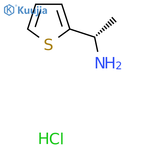 (1S)-1-(Thiophen-2-yl)ethan-1-amine hydrochloride structure