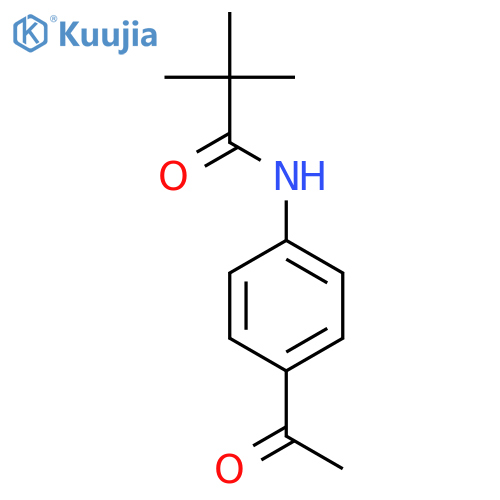 N-(4-acetylphenyl)-2,2-dimethylpropanamide structure