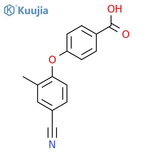 4-(4-Cyano-2-methylphenoxy)benzoic acid structure
