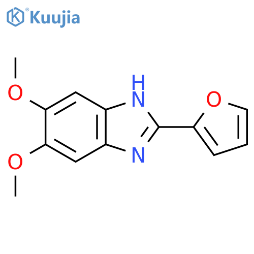 2-(Furan-2-yl)-5,6-dimethoxy-1H-benzo[d]imidazole structure