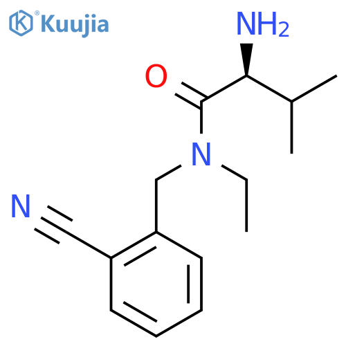 (S)-2-Amino-N-(2-cyano-benzyl)-N-ethyl-3-methyl-butyramide structure