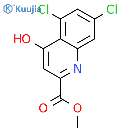 Methyl 5,7-dichloro-4-hydroxyquinoline-2-carboxylate structure