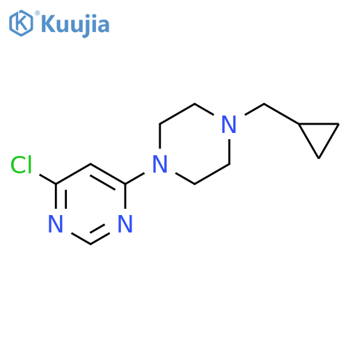 4-chloro-6-[4-(cyclopropylmethyl)piperazin-1-yl]pyrimidine structure