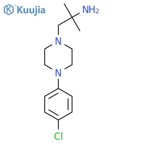 1-[4-(4-Chlorophenyl)piperazin-1-yl]-2-methylpropan-2-amine structure