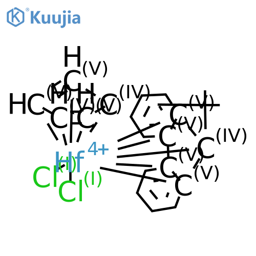 [Isopropylidene(cyclopentadienyl)(fluoren-9-yl)]-hafnium(IV)-dichloride structure