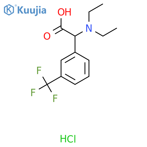 2-(diethylamino)-2-3-(trifluoromethyl)phenylacetic acid hydrochloride structure