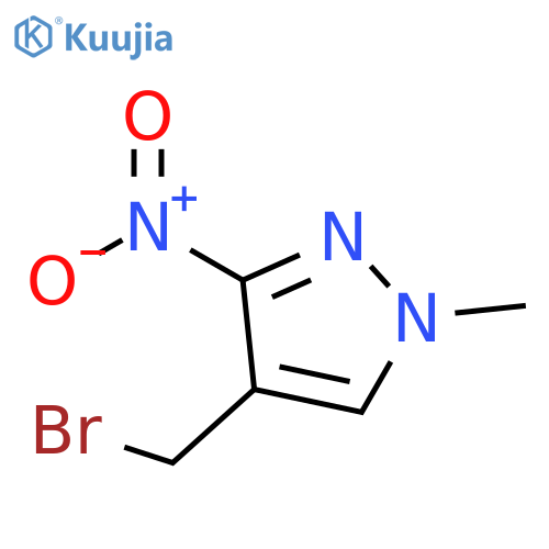 4-(bromomethyl)-1-methyl-3-nitro-1H-pyrazole structure