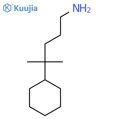 Cyclohexanebutanamine, δ,δ-dimethyl- structure