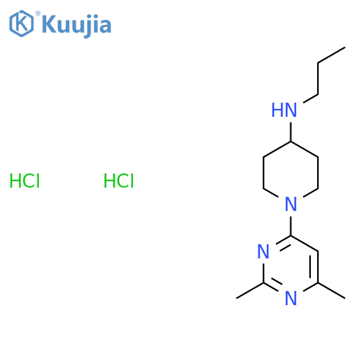 1-(2,6-dimethylpyrimidin-4-yl)-N-propylpiperidin-4-amine dihydrochloride structure