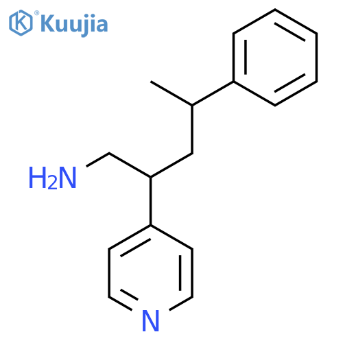 4-Phenyl-2-(pyridin-4-yl)pentan-1-amine structure