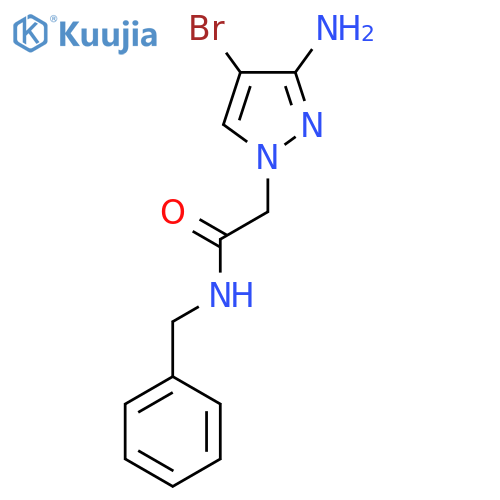 2-(3-Amino-4-bromo-1h-pyrazol-1-yl)-n-benzylacetamide structure