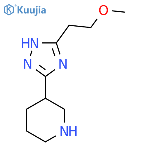 3-5-(2-Methoxyethyl)-4H-1,2,4-triazol-3-ylpiperidine dihydrochloride structure
