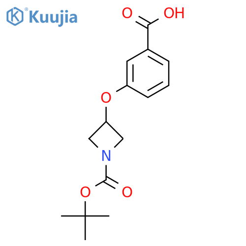 3-{1-(tert-Butoxycarbonyl)azetidin-3-yloxy}benzoic acid structure