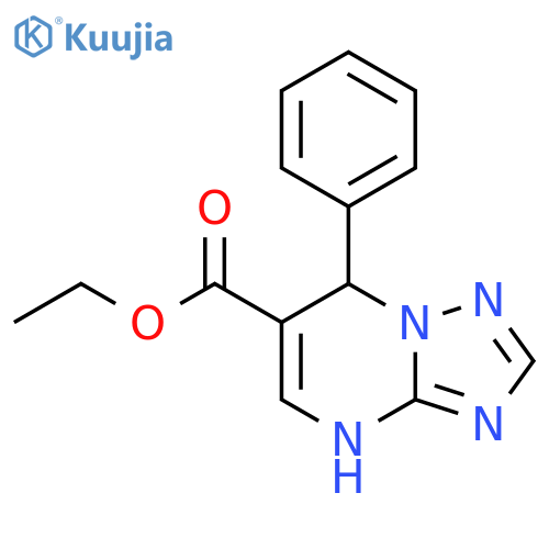 Ethyl 7-phenyl-4H,7H-[1,2,4]triazolo[1,5-a]pyrimidine-6-carboxylate structure