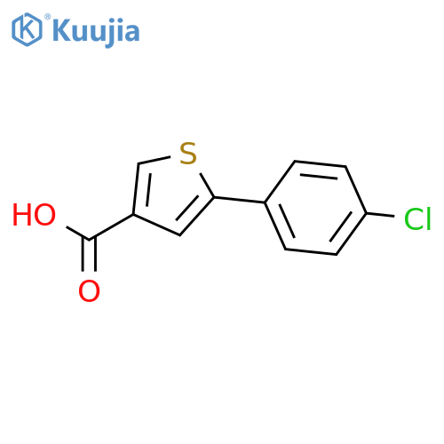 5-(4-chlorophenyl)thiophene-3-carboxylic acid structure