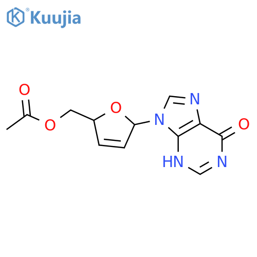 2',3'-Didehydro-2',3'-dideoxy-5'-acetate inosine structure
